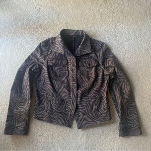 White House Black Market Animal Print Jacket